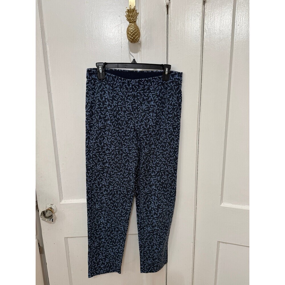 J.Jill women’s size 8 blue floral pants